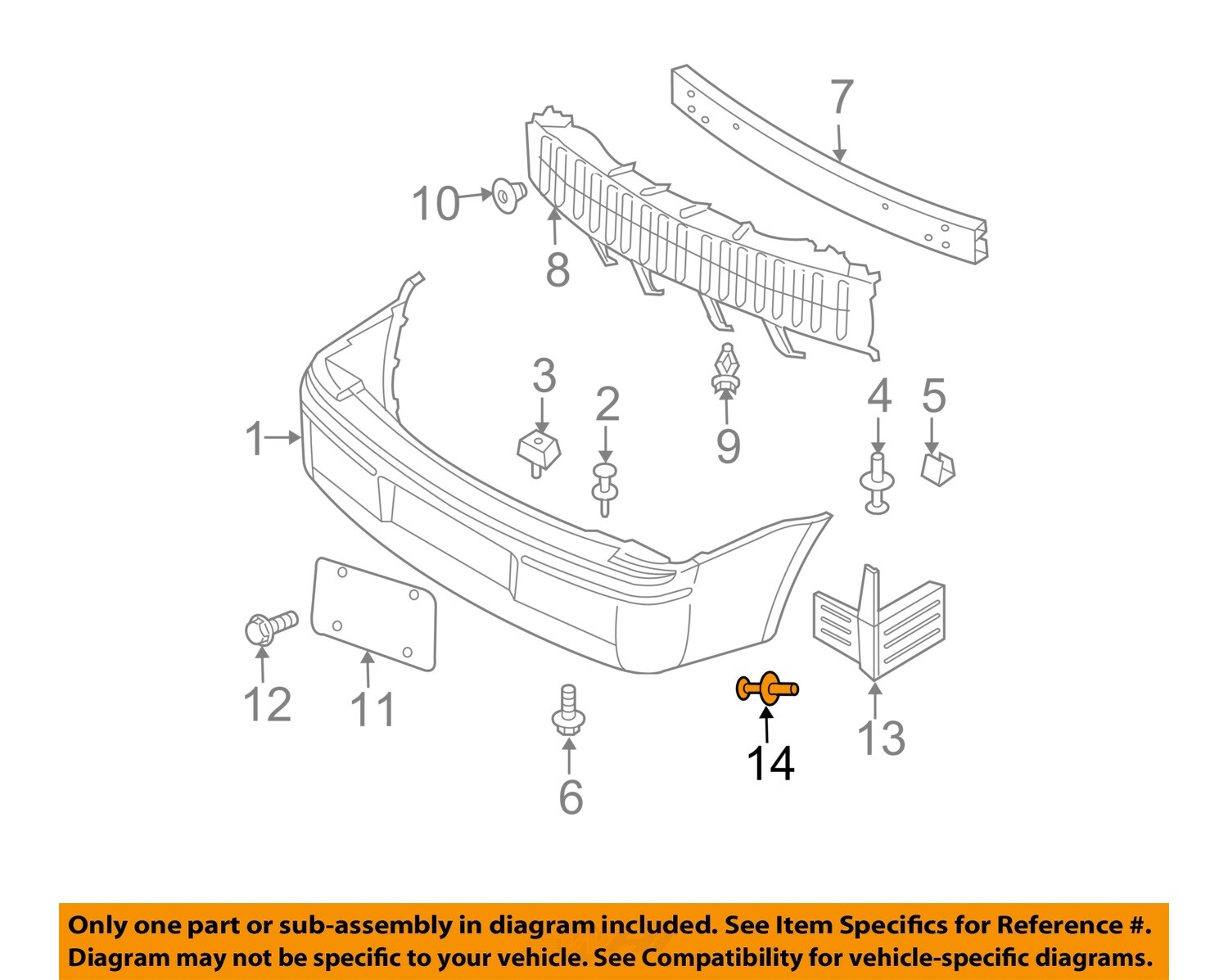 CHRYSLER OEM 93-23 300 Rear Bumper Bumper Components-Lower Bracket Rivet 6500859