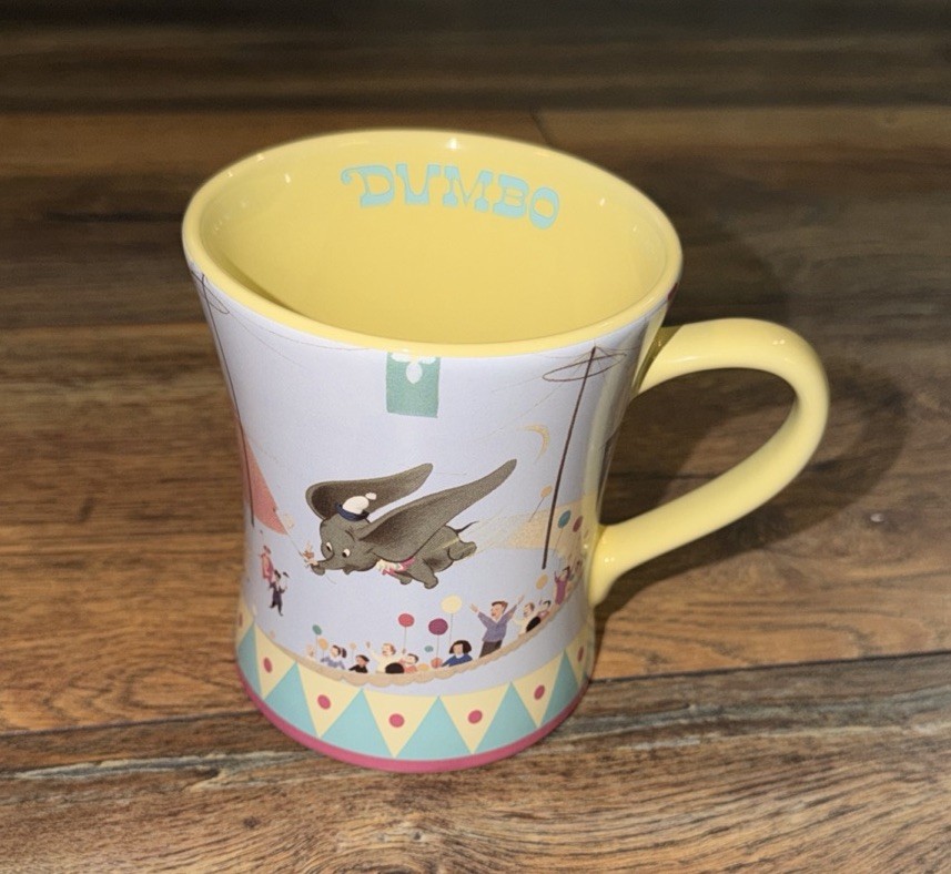 Vtg Disneyland Resort Retro Dumbo Ride Coffee Mug 14 Ounce Made in Taiwan