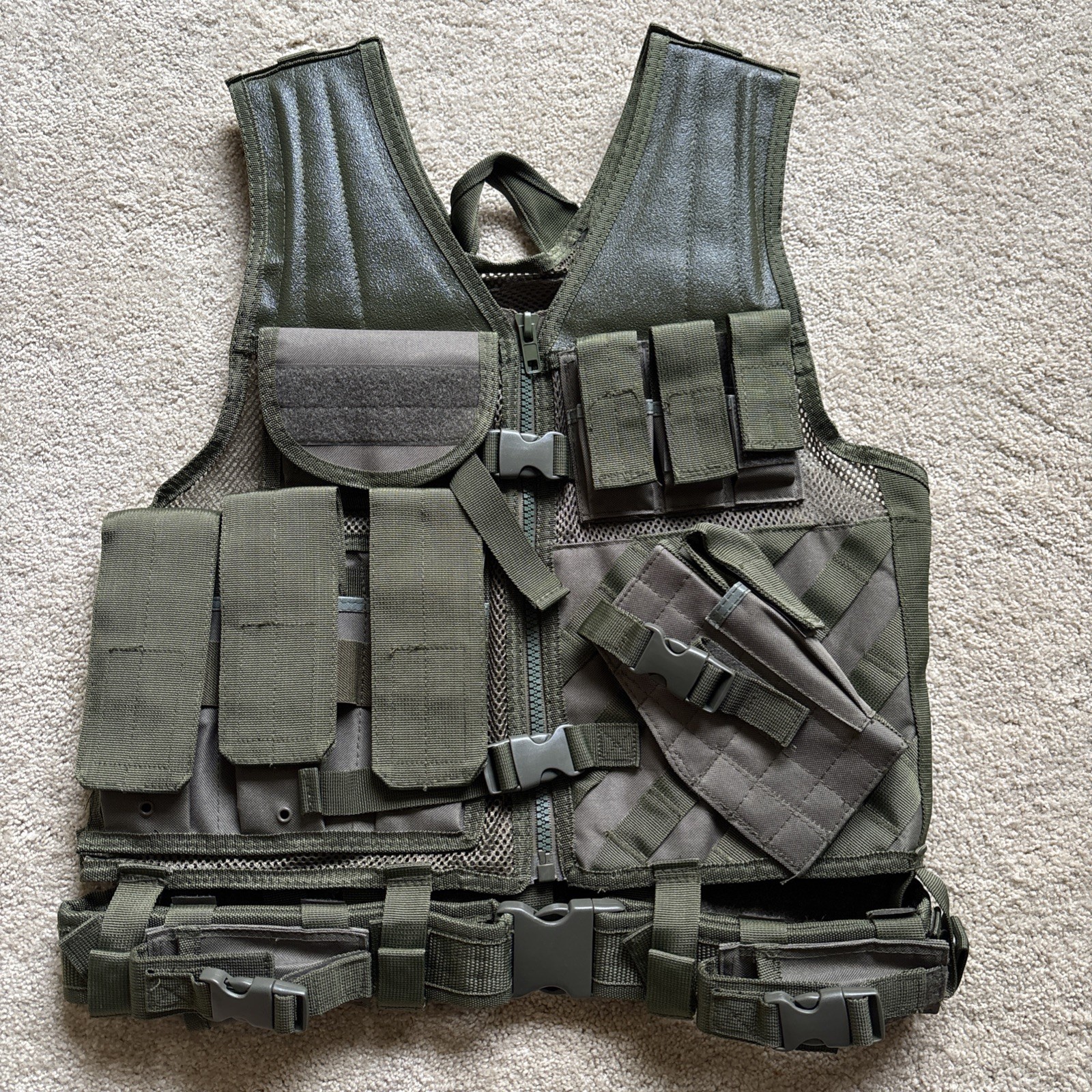 NcStar Vism Tactical Mesh Vest [MED-2XL] - Green CTV2916G