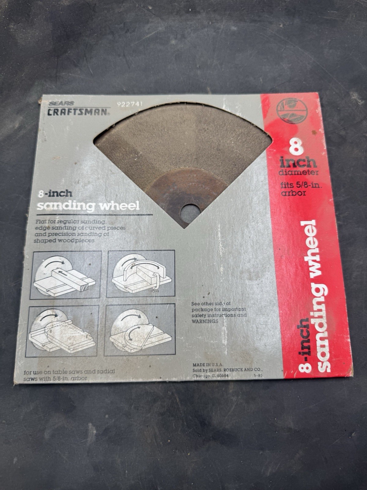 Craftsman 9-22741 8"  Abrasive Sanding Wheel Disc