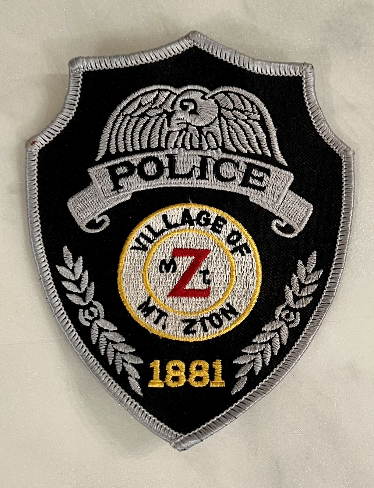 Village of Mt. Zion Illinois Police Uniform Shoulder Patch