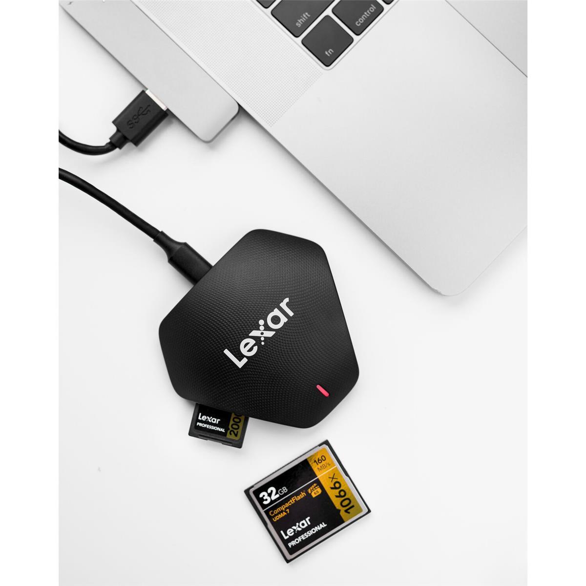 Lexar Professional Multi-Card 3-in-1 USB 3.0 Reader #LRW500URBNA