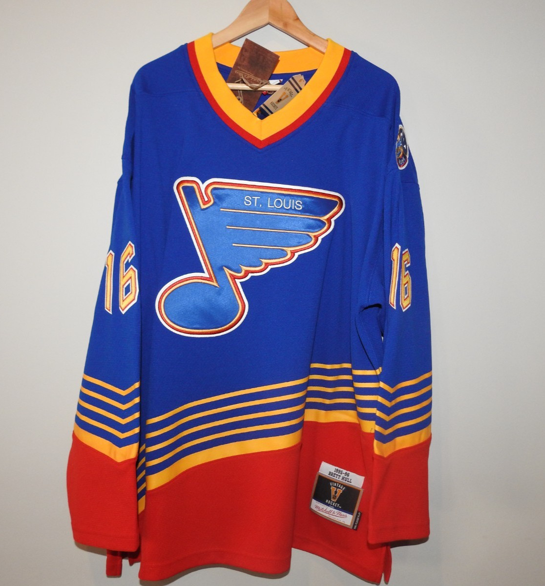 Mitchell & Ness St Louis Blues #16 Hockey Jersey New Mens Sizes $225