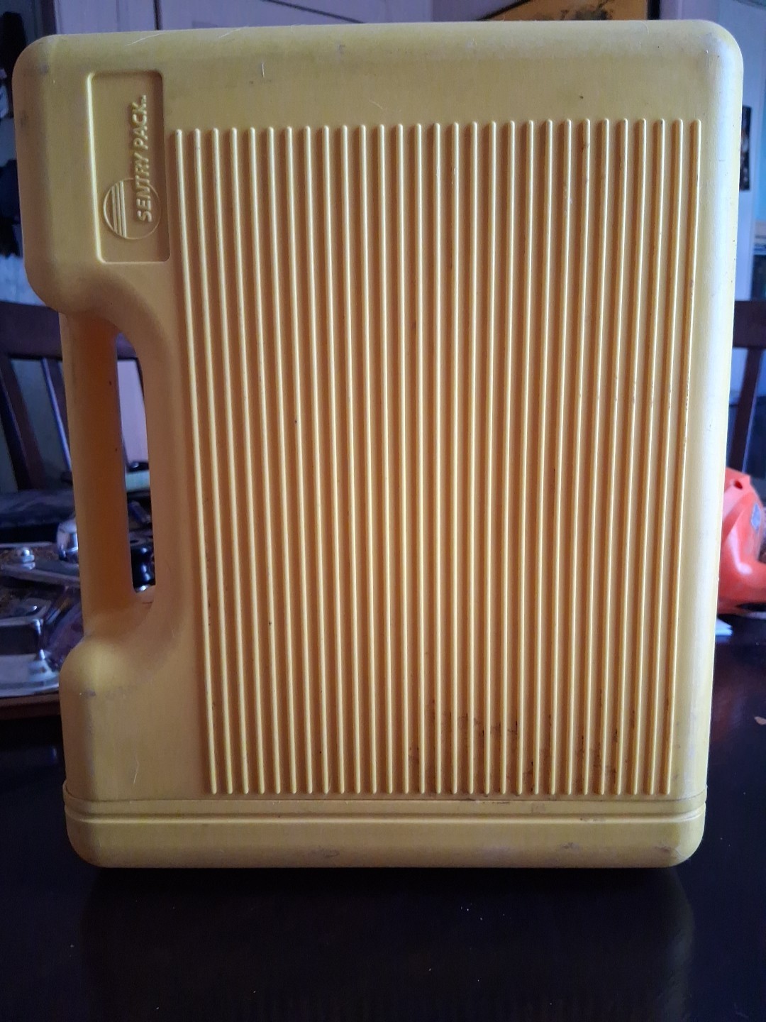 Vintage SEARS Auto Roadside Emergency Kit yellow Radiator Water Container