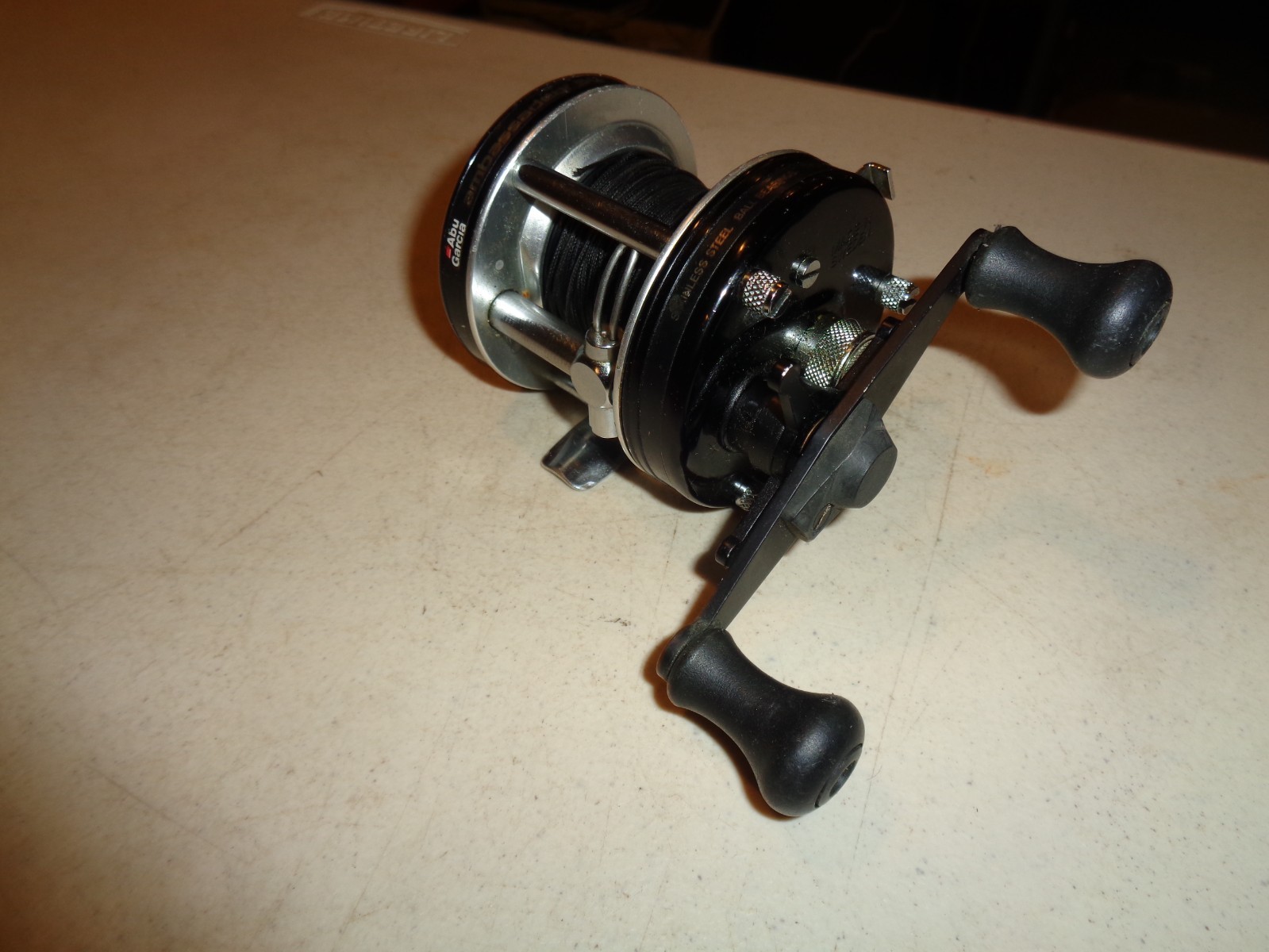 Vintage Abu Garcia Ambassadeur 5001C Baitcast Fishing Reel, RH., Black, Sweden