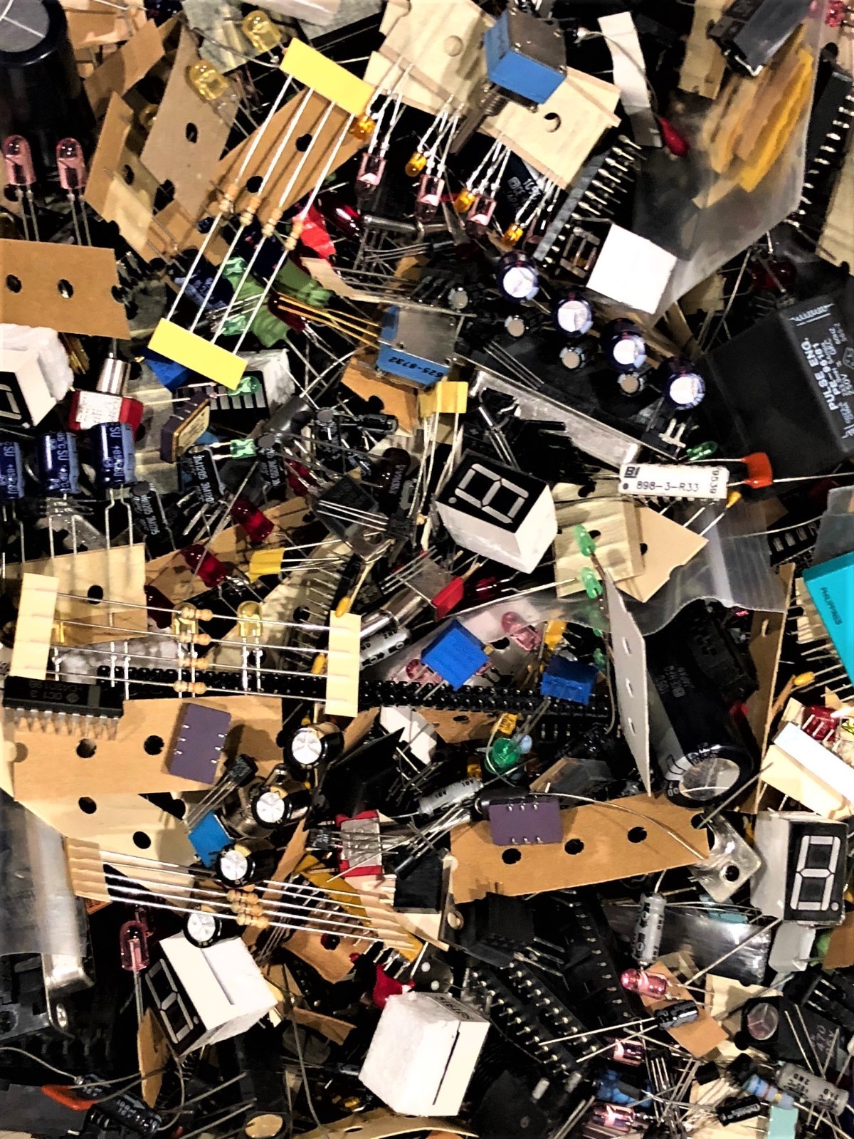 1LB+ Bag Unused Electronic Components Variety DIY Tinkering Prototyping parts