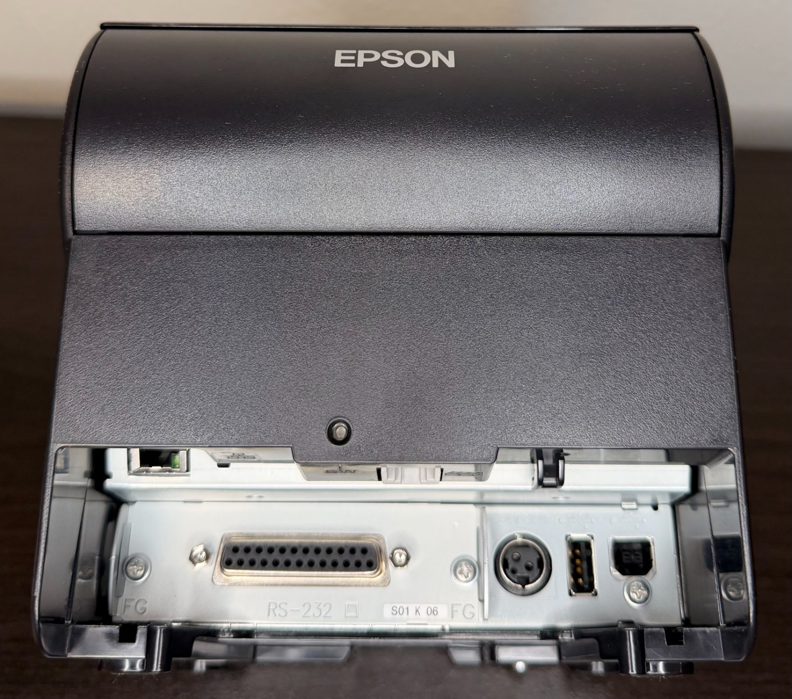 TESTED Epson TM-T88VI POS Compact Thermal Receipt Printer Ethernet USB Square