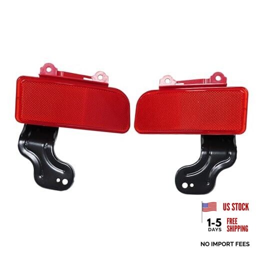 2Pcs Red Rear Left and Right Bumper Reflector Light Marker for CRV 2015-2016