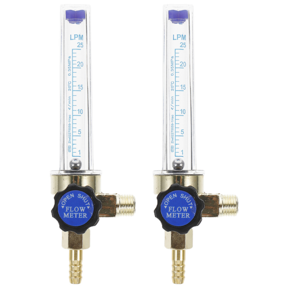 2PCS Argon Flowmeters Carbon Dioxide Flow Meter Accurate Gas Metering Device