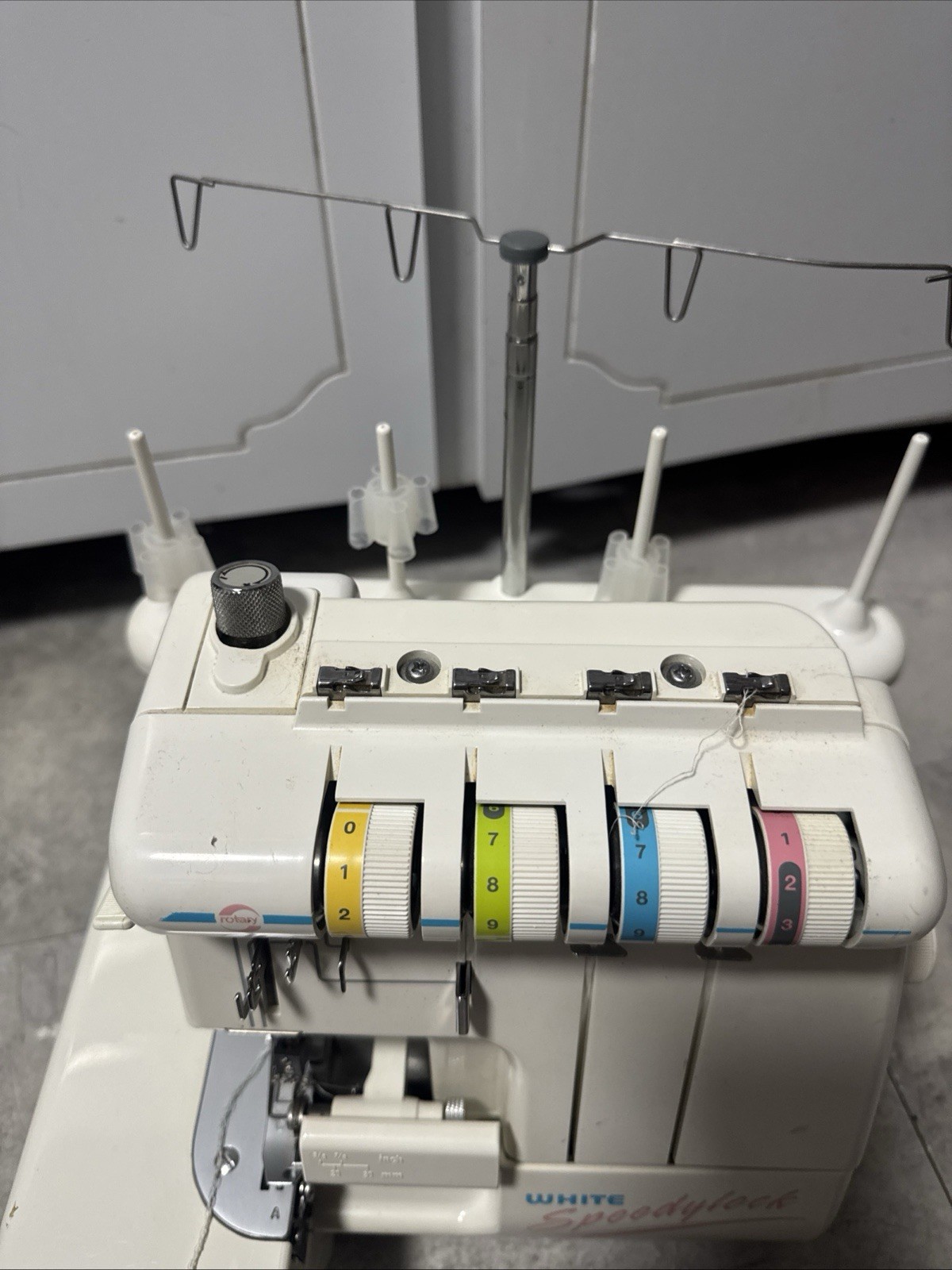 White Serger Speedylock Model #SL234D Untested No Pedal