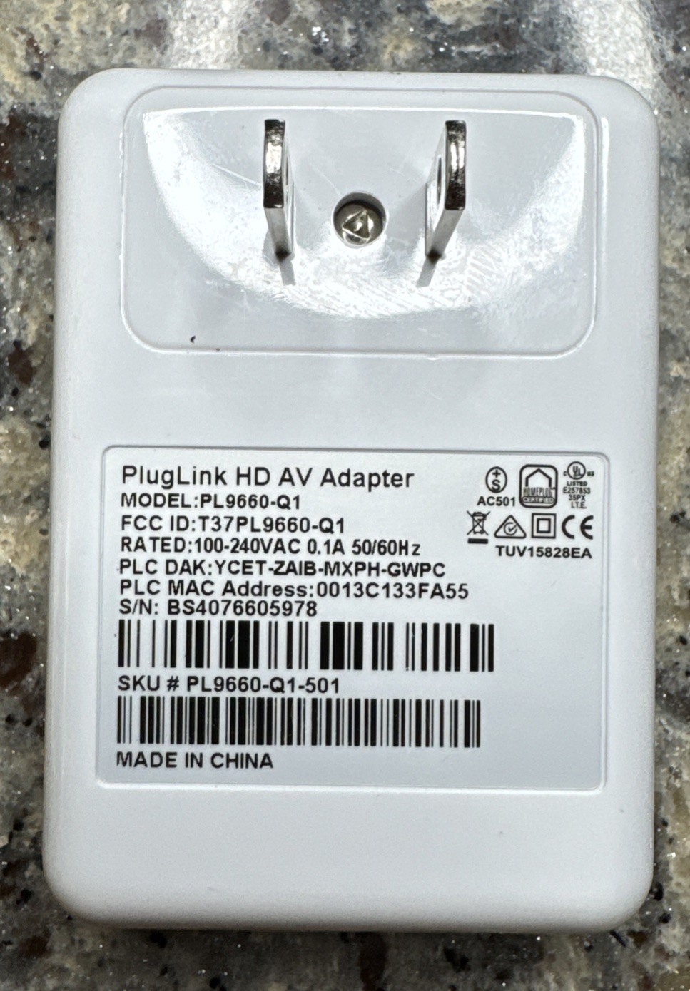 ASOKA PLUGLINK HD AV ADAPTER PL9660
