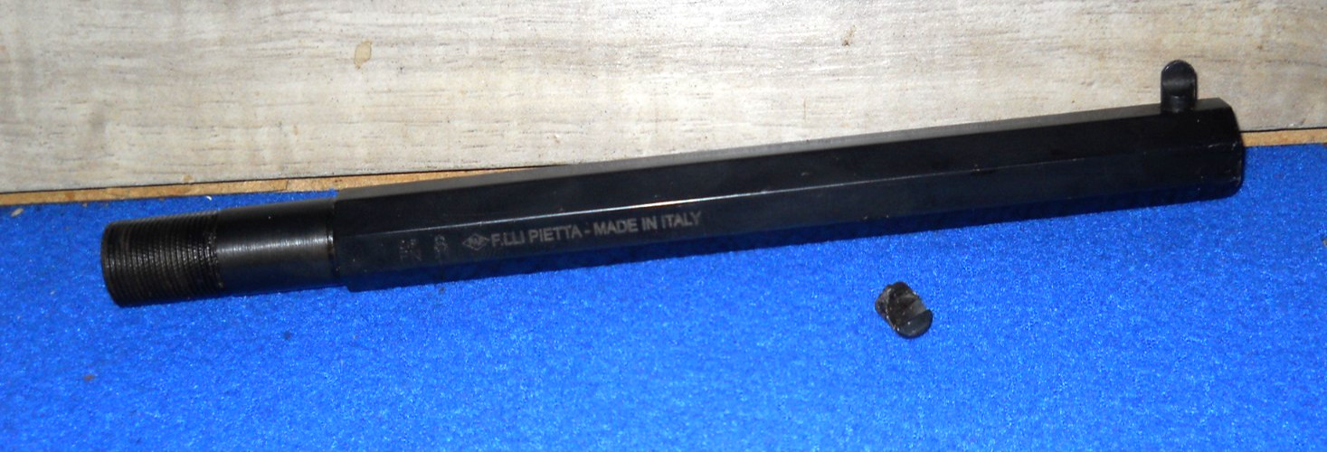 F. ILLI PIETTA New Army 1858 .44cal BP 8" BLUED OCTAGON BARREL Italy #CL7005