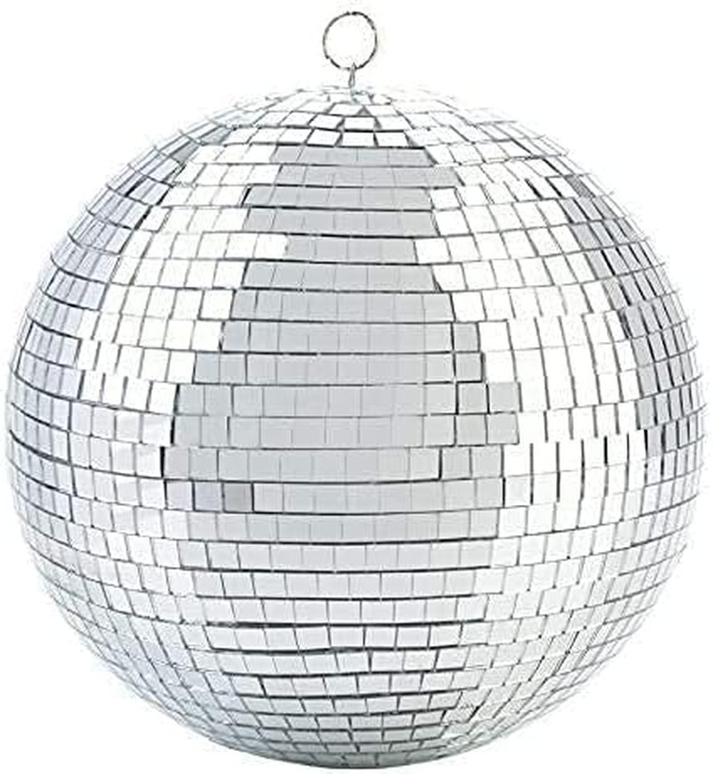 Mirror Disco Ball -4-Inch Cool and Fun Silver Hanging Party Disco Ball –Big Part
