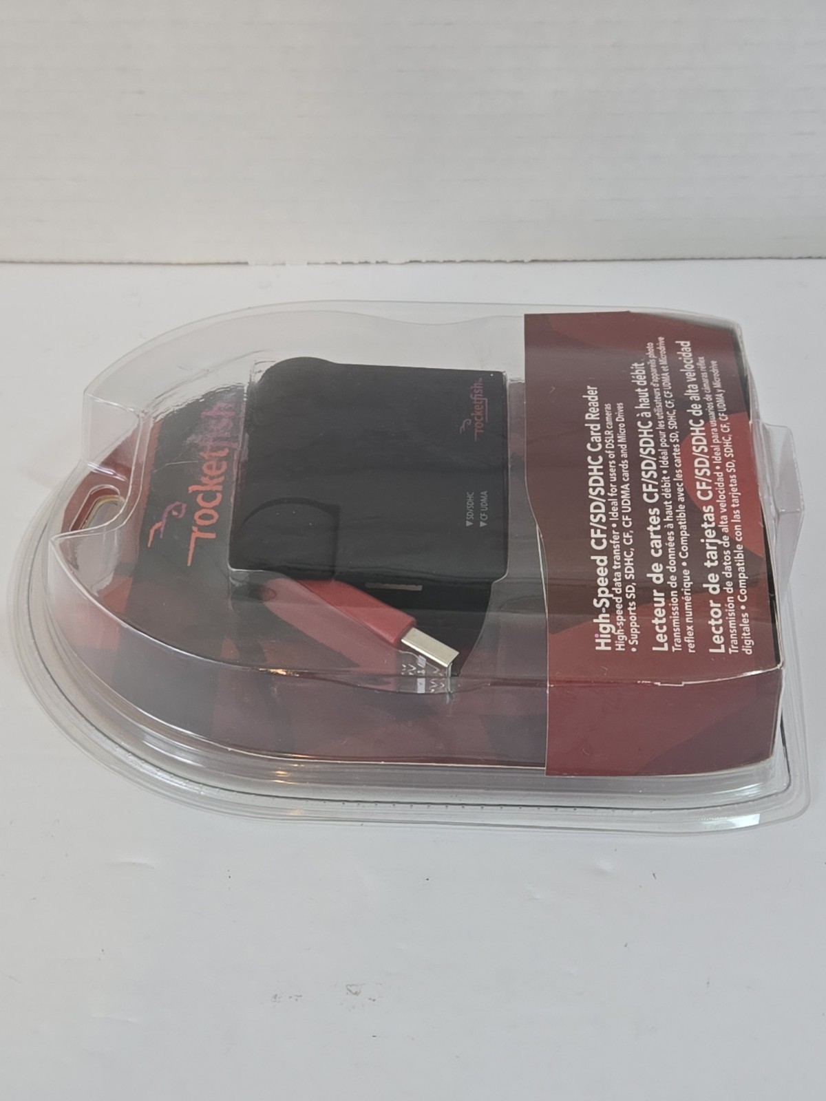 Rocketfish CF SD SDHC Card Reader RF-CRSWIVEL New