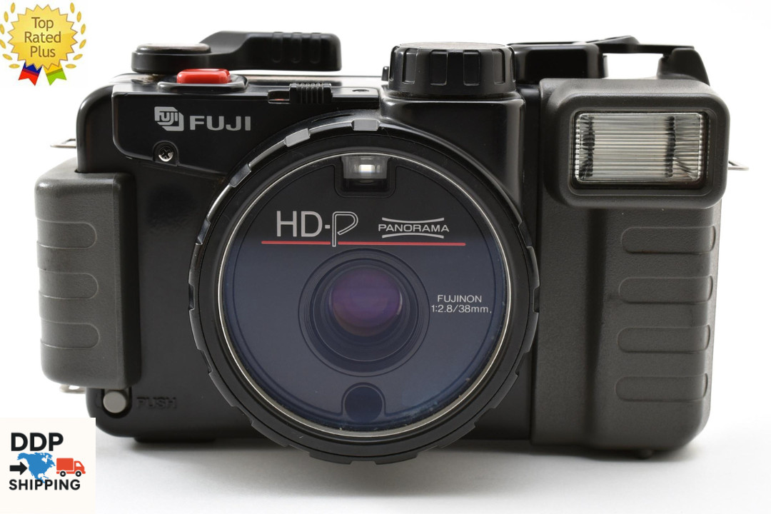 Rare! [MINT] Fujifilm Fuji HD-P Panorama Black 38mm f/2.8 35mm Film Camera JAPAN
