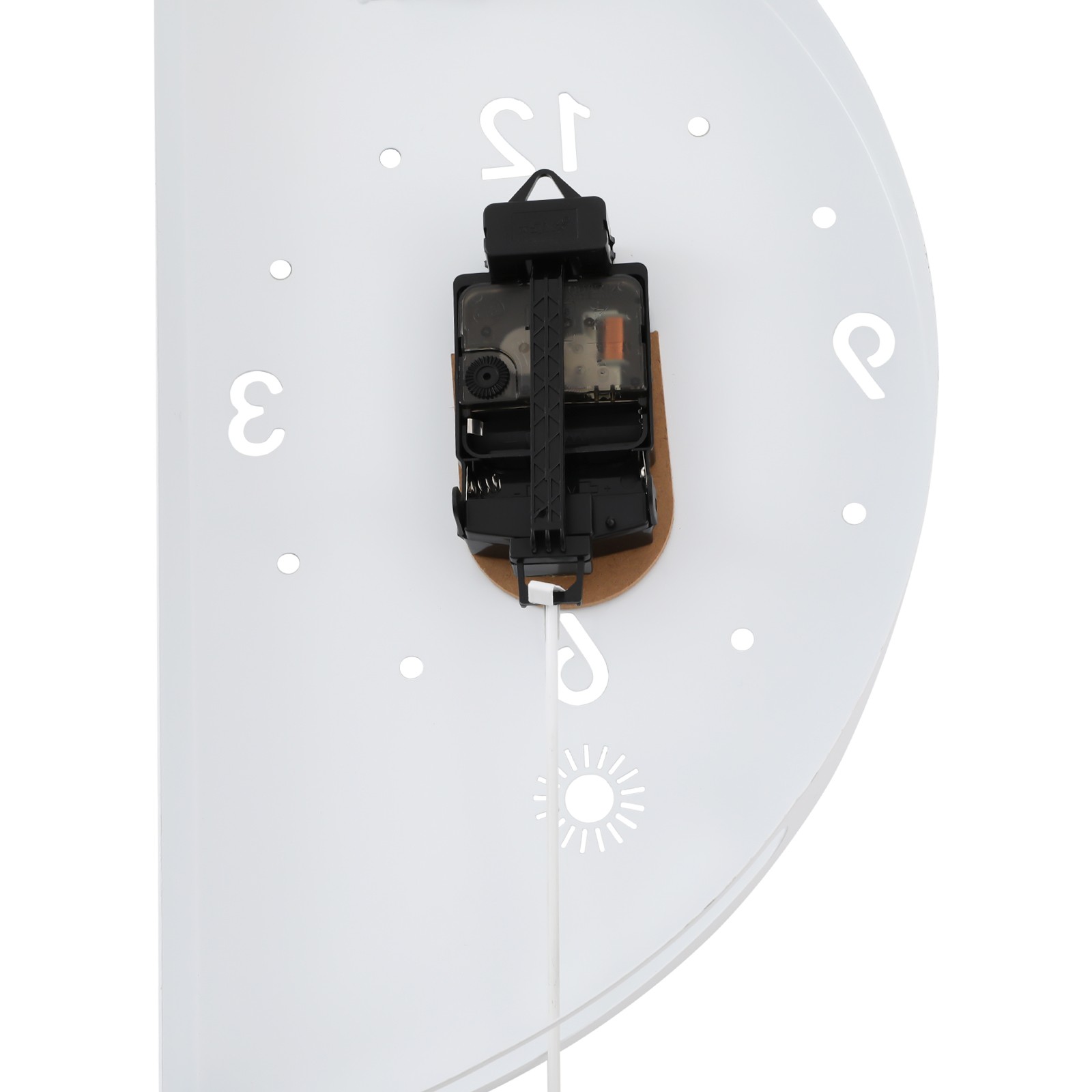 Wall Clock Decoration Double-sided Corner Wall Clock White+black Wall Clock