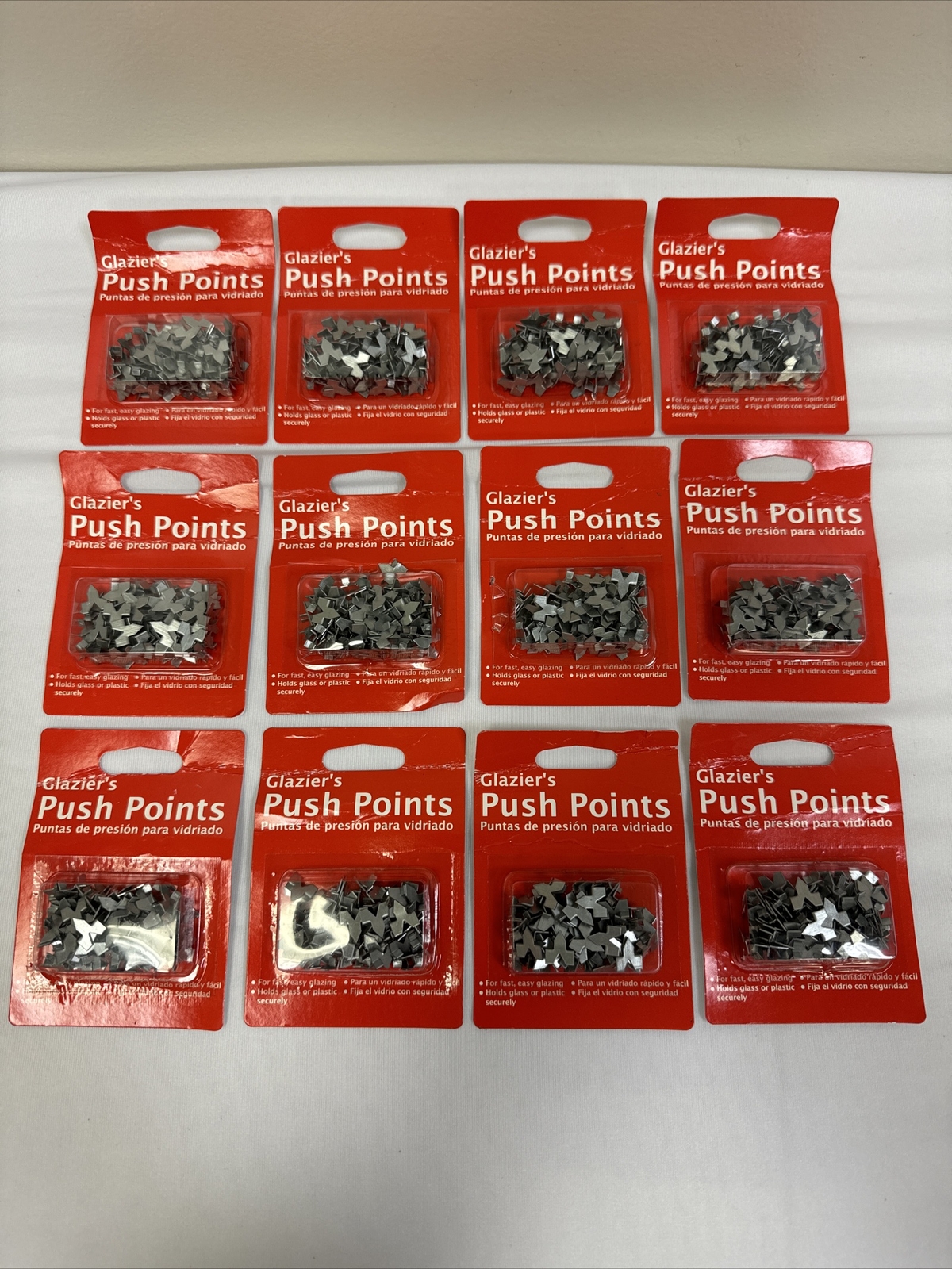 12X Glazier’s Push Points For Fast Easy Glazing