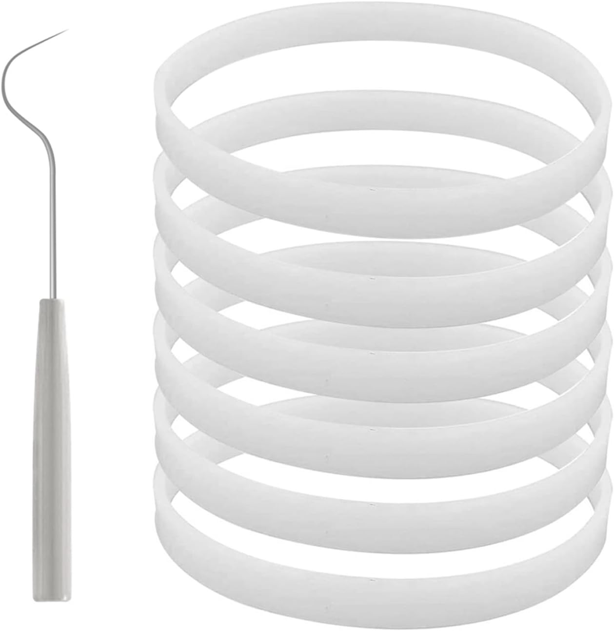 6 Pack Rubber Gaskets Replacement Seal 3.94 Inch for Nutri Ninja Blender Replace