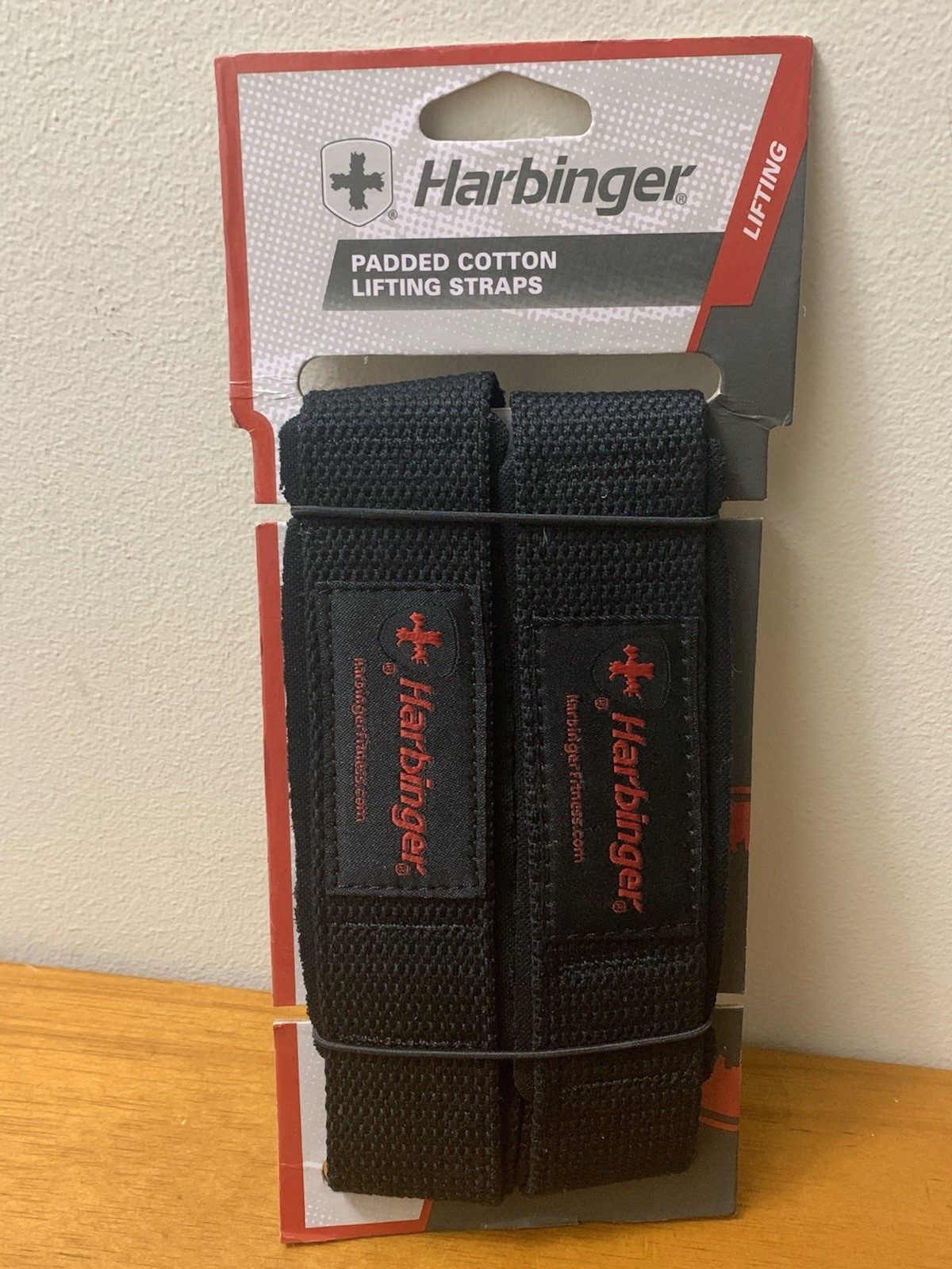 Harbinger Padded Cotton Lifting Straps Neotek Grip Support Heavy Lifting