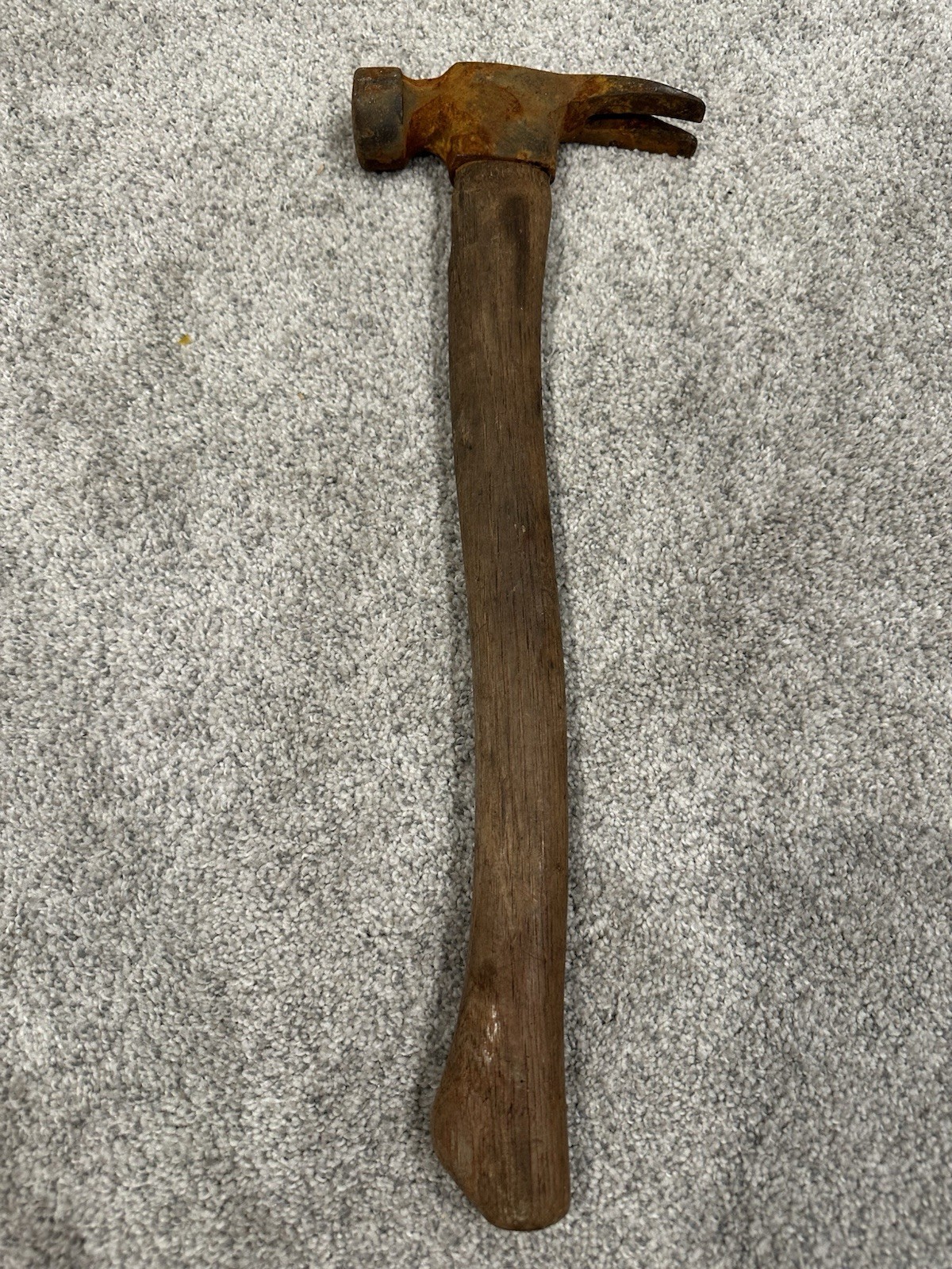 Vintage Wood Handle Claw Hammer 16” Heavy Duty Steel Head Rustic Hand Tool
