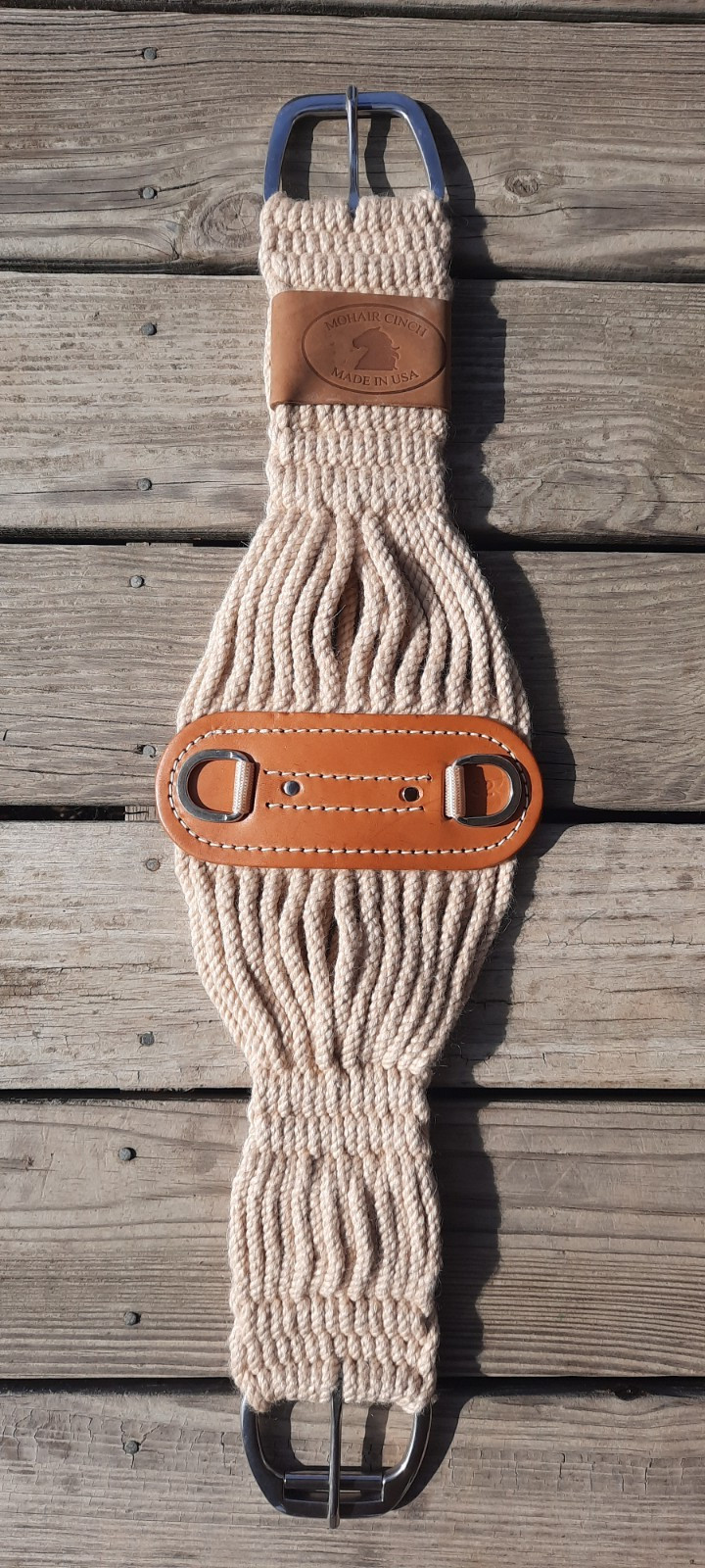 Size 32 Mohair Roper Cinch Roller Buckle