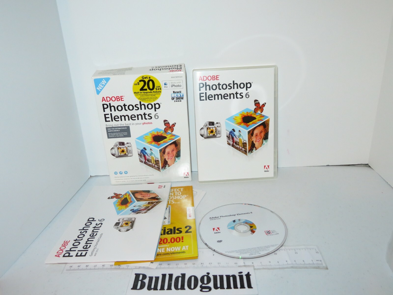 Adobe Elements 6 Mac Macintosh Computer DVD-ROM