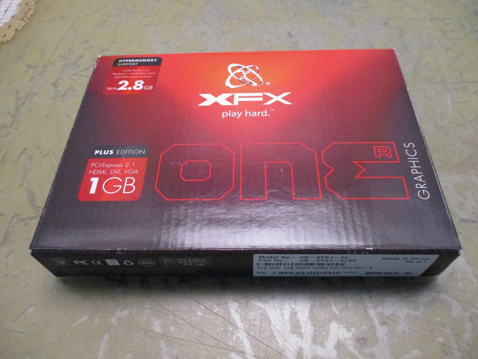 XFX ON-XFX1-PL/ON-XFX1-PLS2 Graphics Card [4*C-20.5]