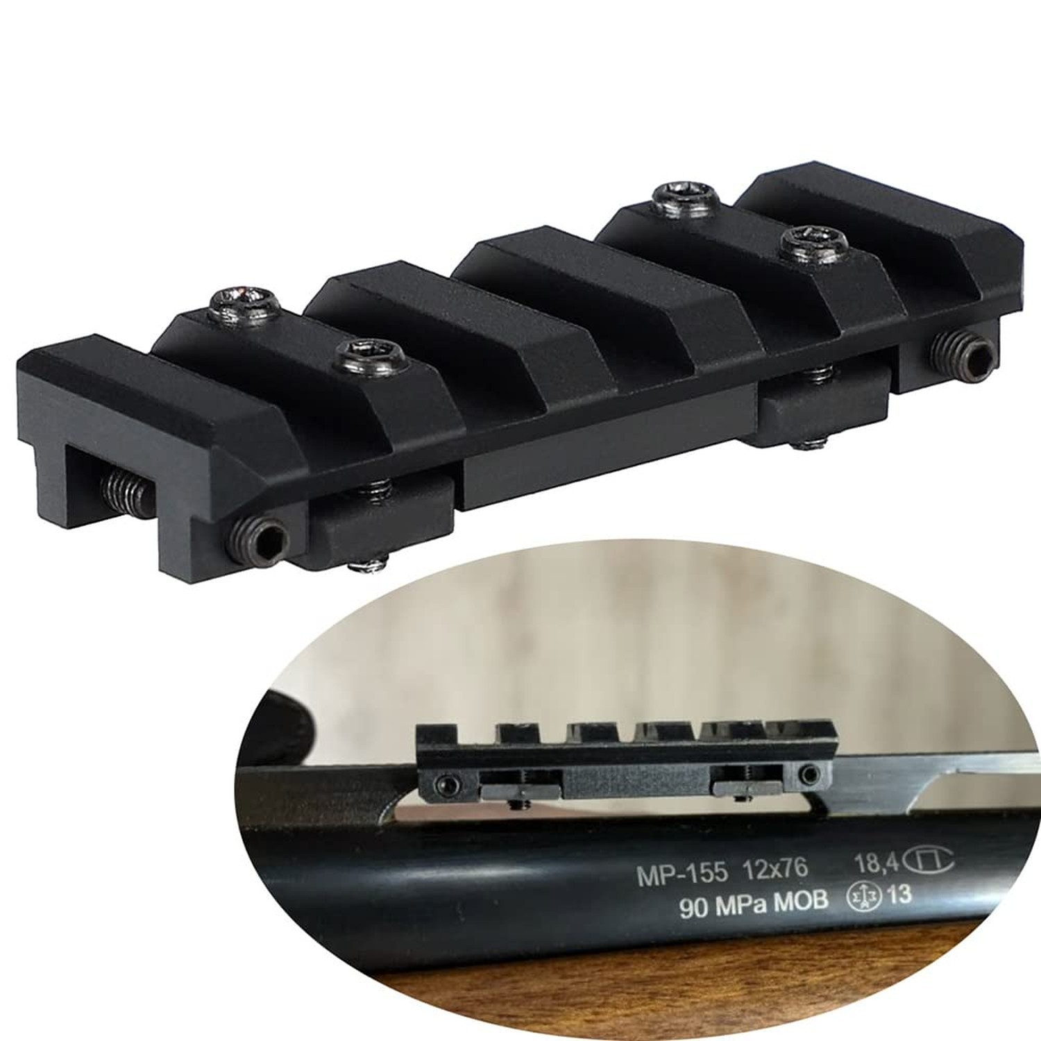 ohhunt Picatinny Ventilated Rib Rail Scope Mount for IZH-27 MR-153/155 MP-233...