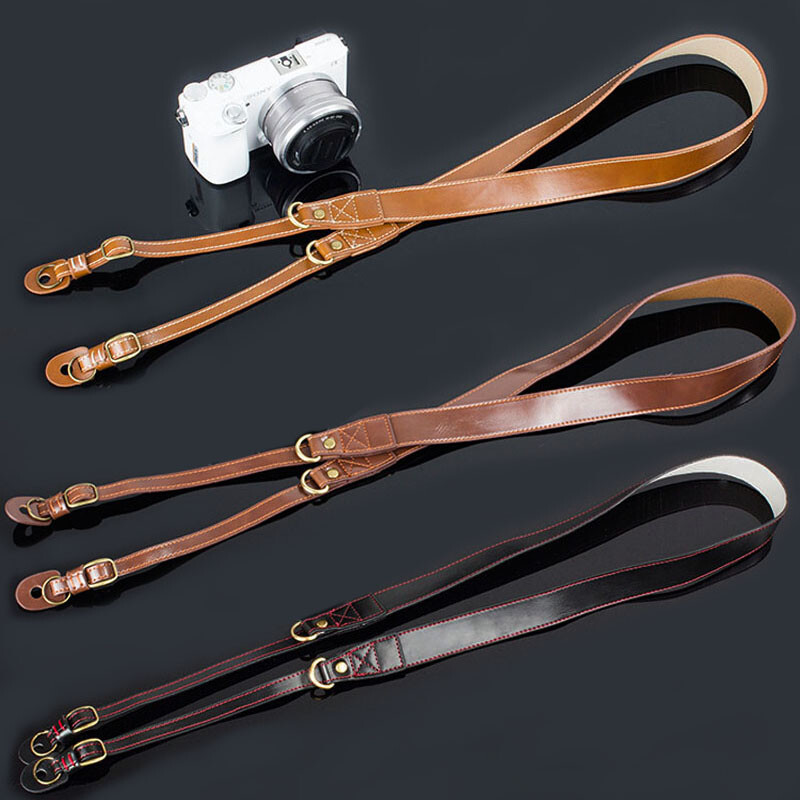 Leather Neck Shoulder Strap for Camera Mirrorless DSLR TLR