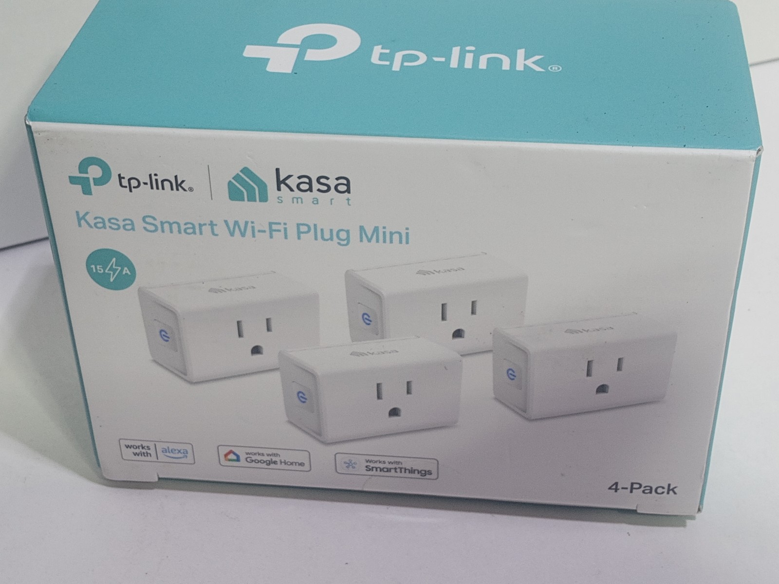 TP-Link Kasa Smart Wi-Fi Plug Mini EP10P4 4-Pack 15A 1800W Alexa Google Home