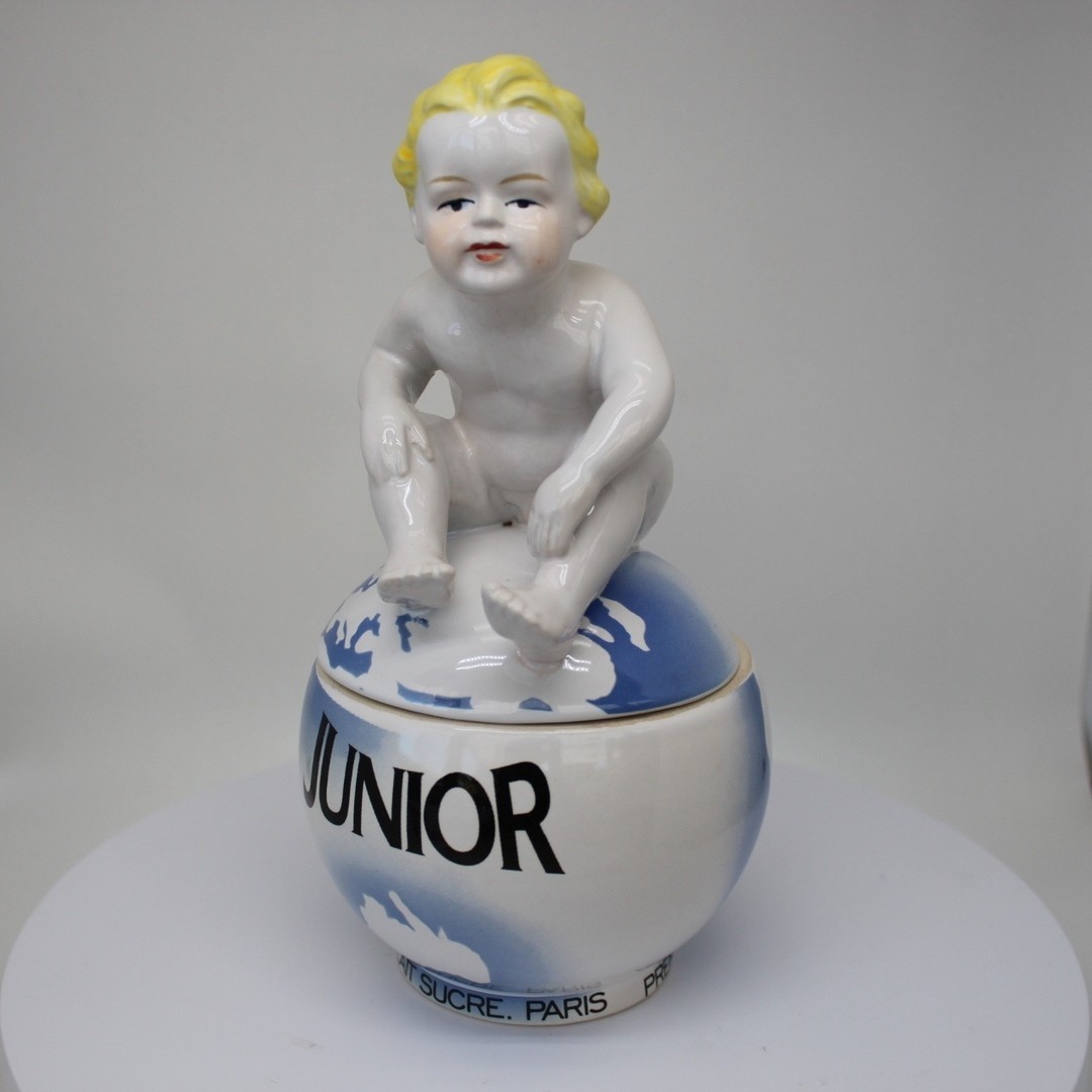 Art Deco Style Box Jewelry Figurine Figurine baby Art Nouveau Style Porcelain
