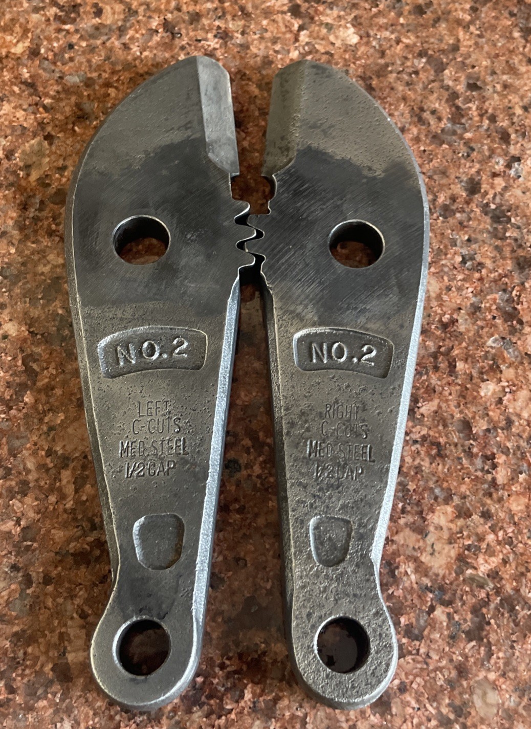 VINTAGE  HK Porter Replacement Bolt Cutter Jaws Center Cut Heads NOS USA