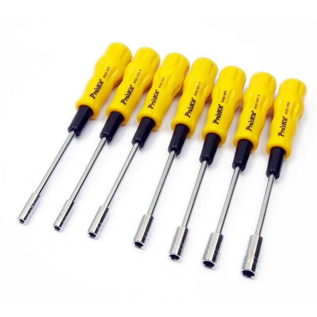 Extra-Thin Walled Hex Nut Driver Set - 7 Precision Tools with Storage Pouch