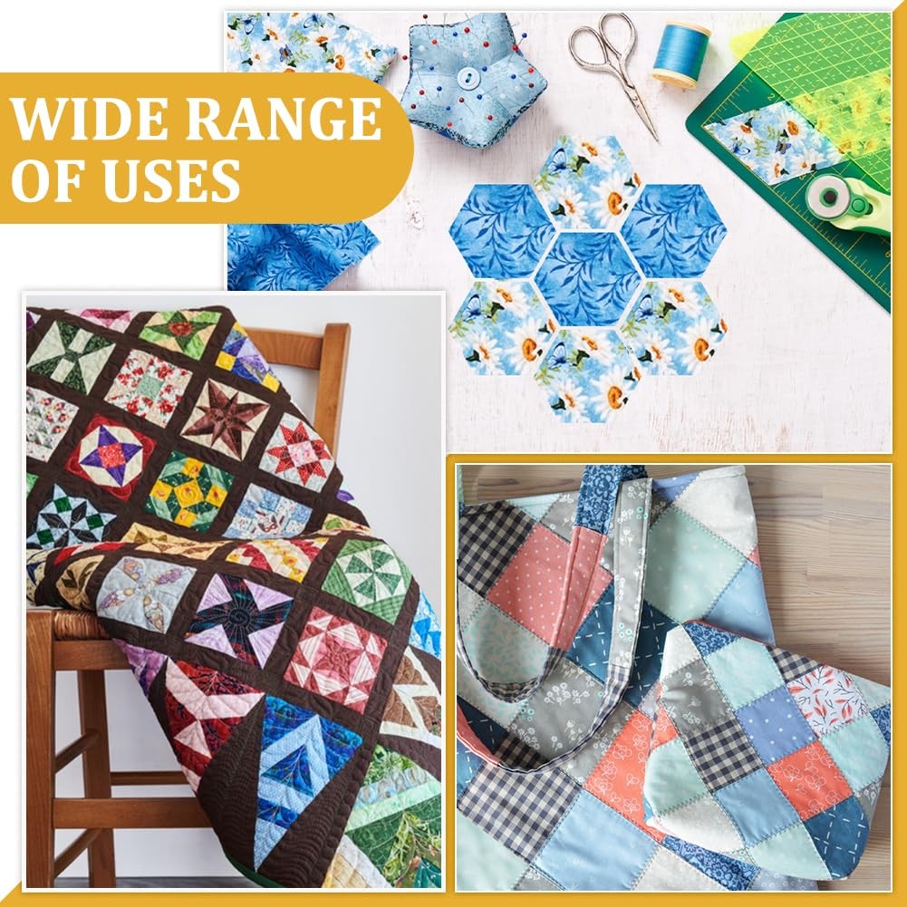 Hexagon Quilting Template 10 Sizes Acrylic Sewing Machine Ruler Cutting Craft