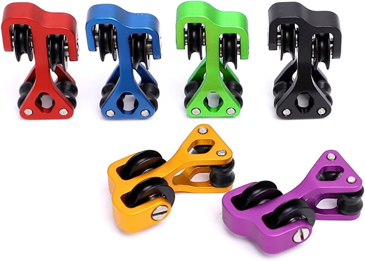 Aluminum Compound Bow Cable Slide Archery String Splitter Roller Black