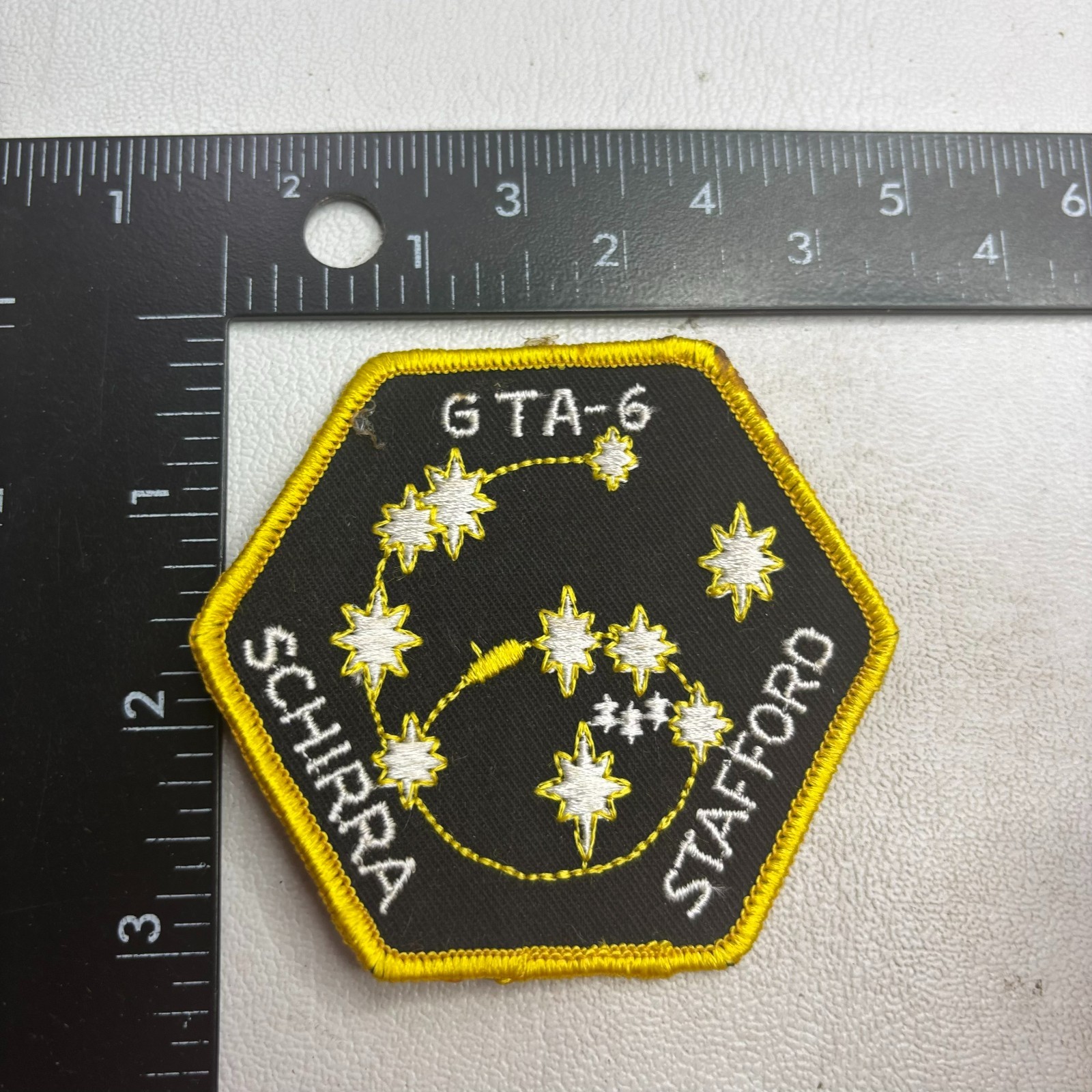 Vtg Astronaut Space Mission GEMINI 6 GTA-6 Patch 65XC