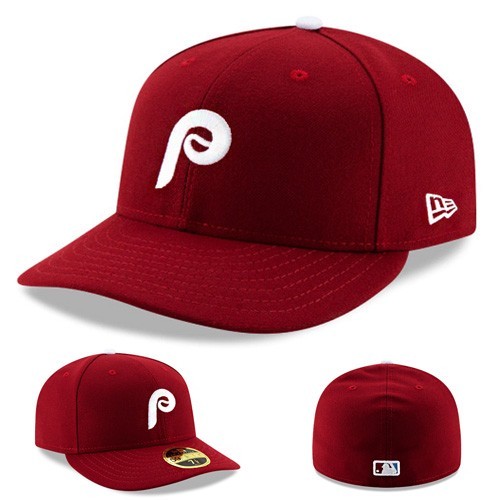 New Era Philadelphia Phillies Fitted Hat MLB LP Authentic 2 Tone Low Profile Cap