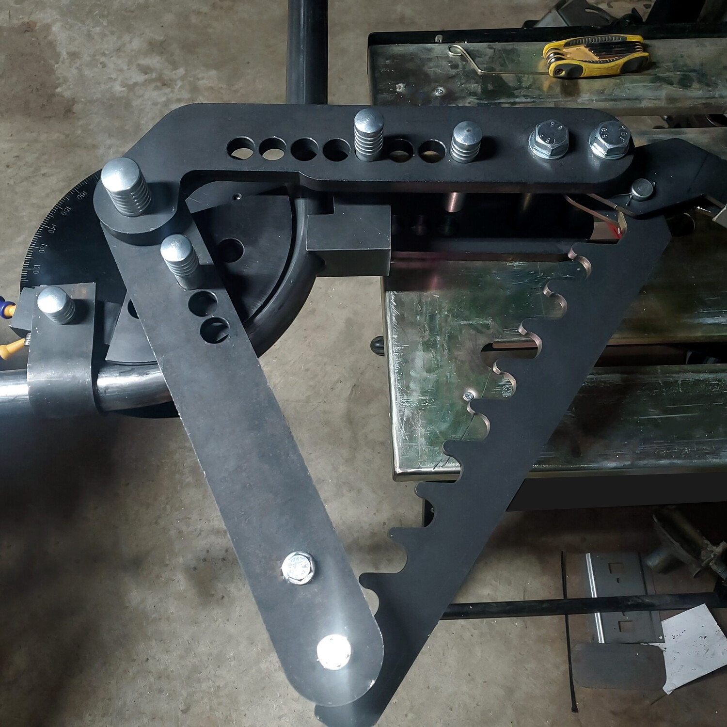 High Quality Manual Pipe Tubing Bender Steel Ratcheting 2" Diameter Tubing