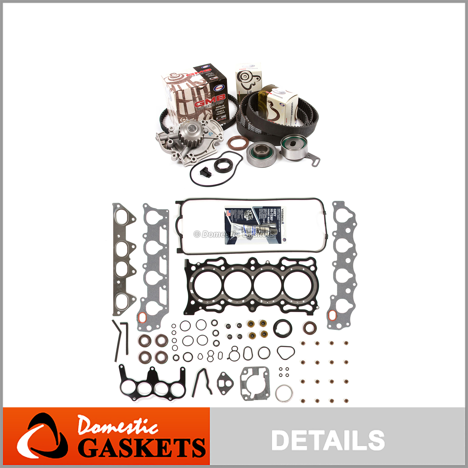Head Gasket Set Timing Belt Kit Water Pump Fit 94-97 Honda Accord Acura F22B1