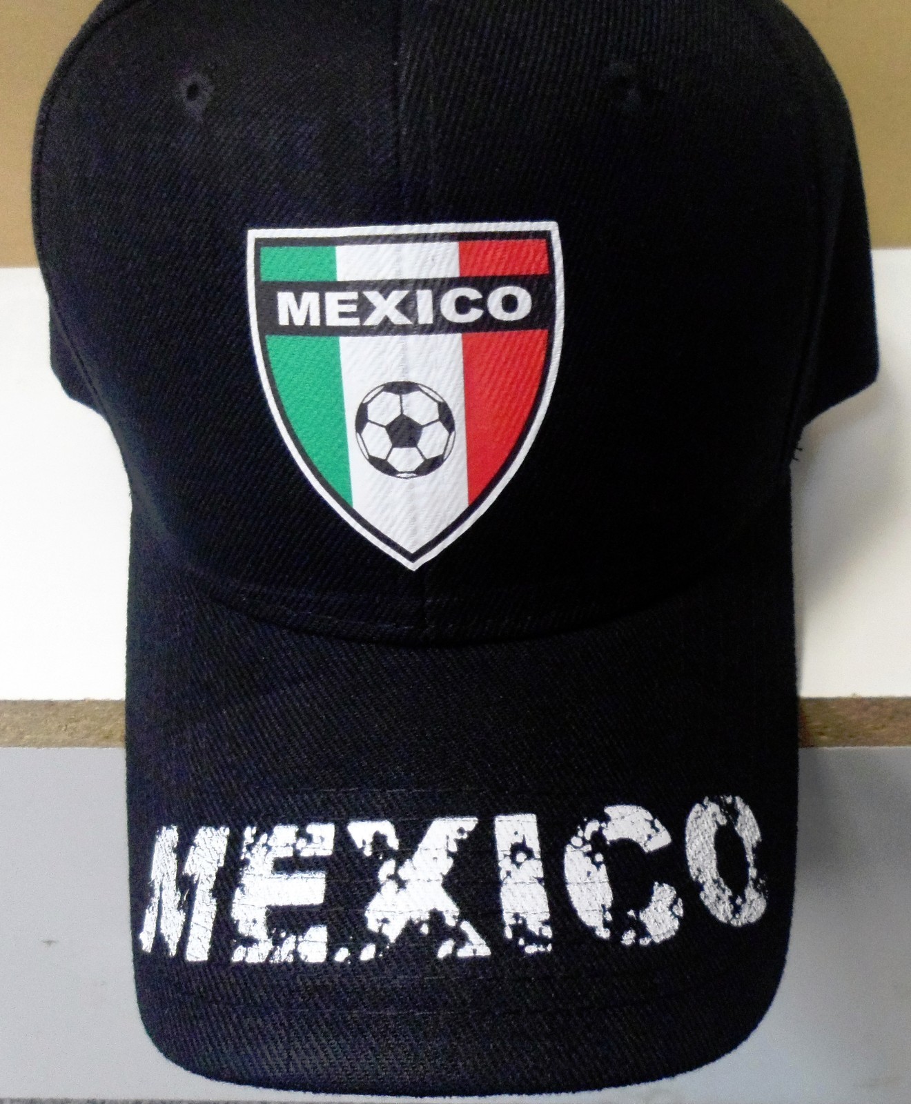 Mexico Adjustable Black Cap With Digital Logo 100% Cotton