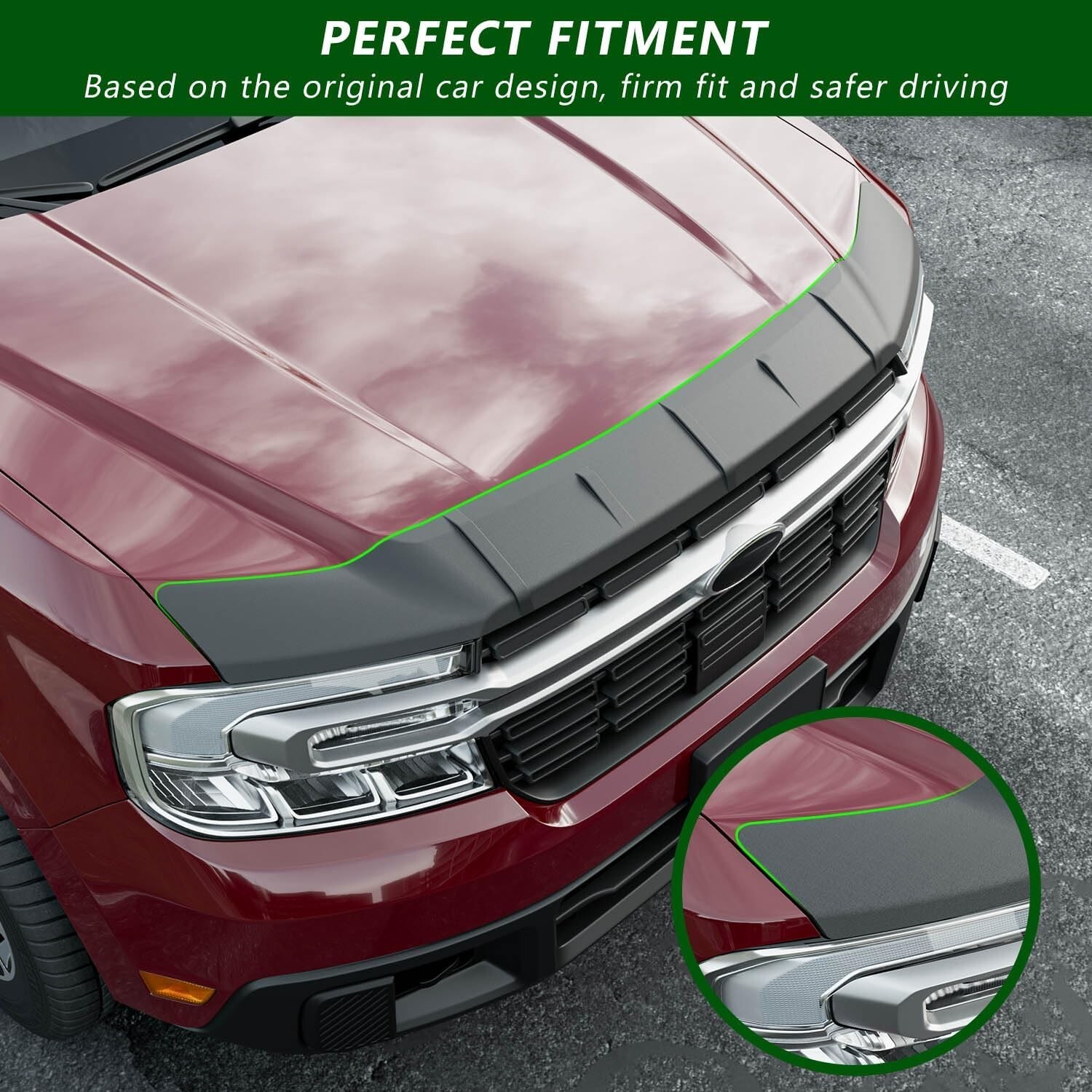 For 2022-2026 Ford Maverick Hood Protector Hood Deflector Hood Shield