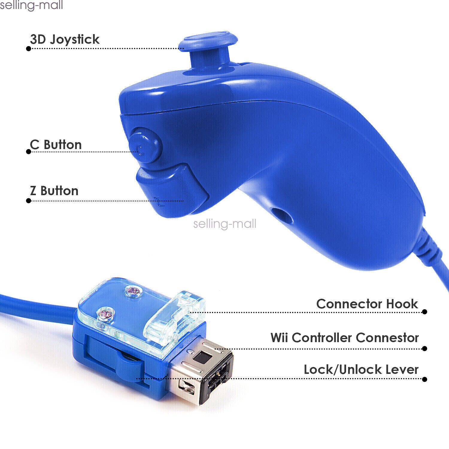 Wireless Wii Remote Nunchuck Controller Motion Plus For Nintendo Wii Wii U