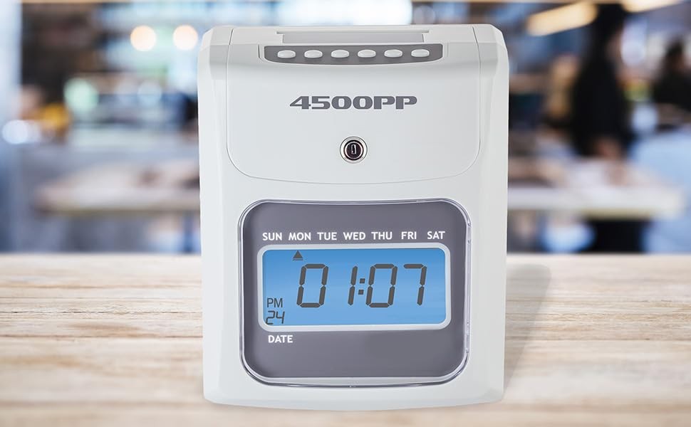 - 4500PP Electronic Calculating Time Clock [4500PPK1], Small Business Bundle ...