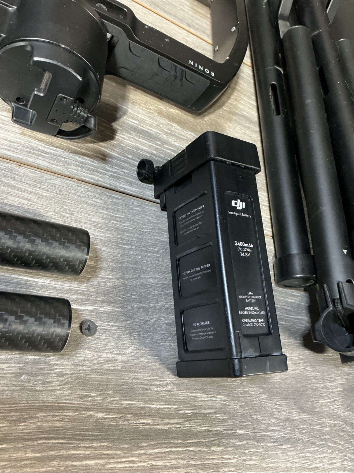 DJI Ronin M Gimbal Camera Stabilizer With Battery Remote Stand - Tested No Chrgr