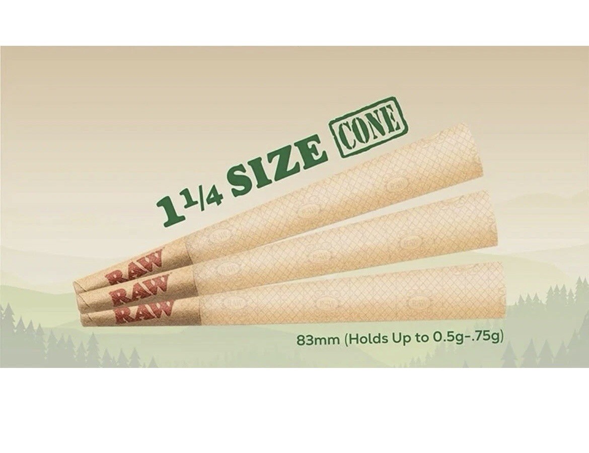 AUTHENTIC Raw Classic KING Size Pre Rolled Cone+cone roller maker filler stuffer