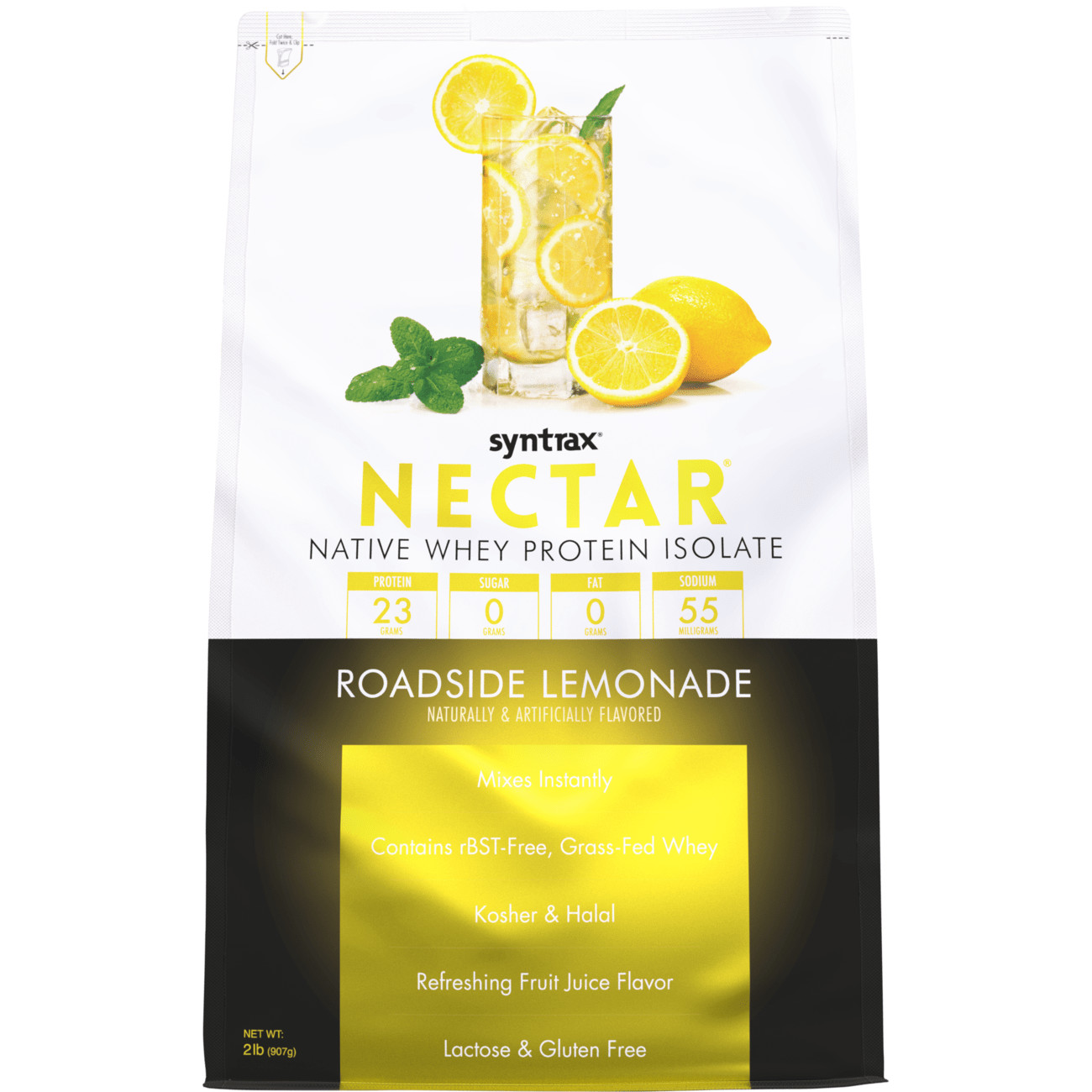 Syntrax Nectar 2lb Protein Powder Bag - Roadside Lemonade