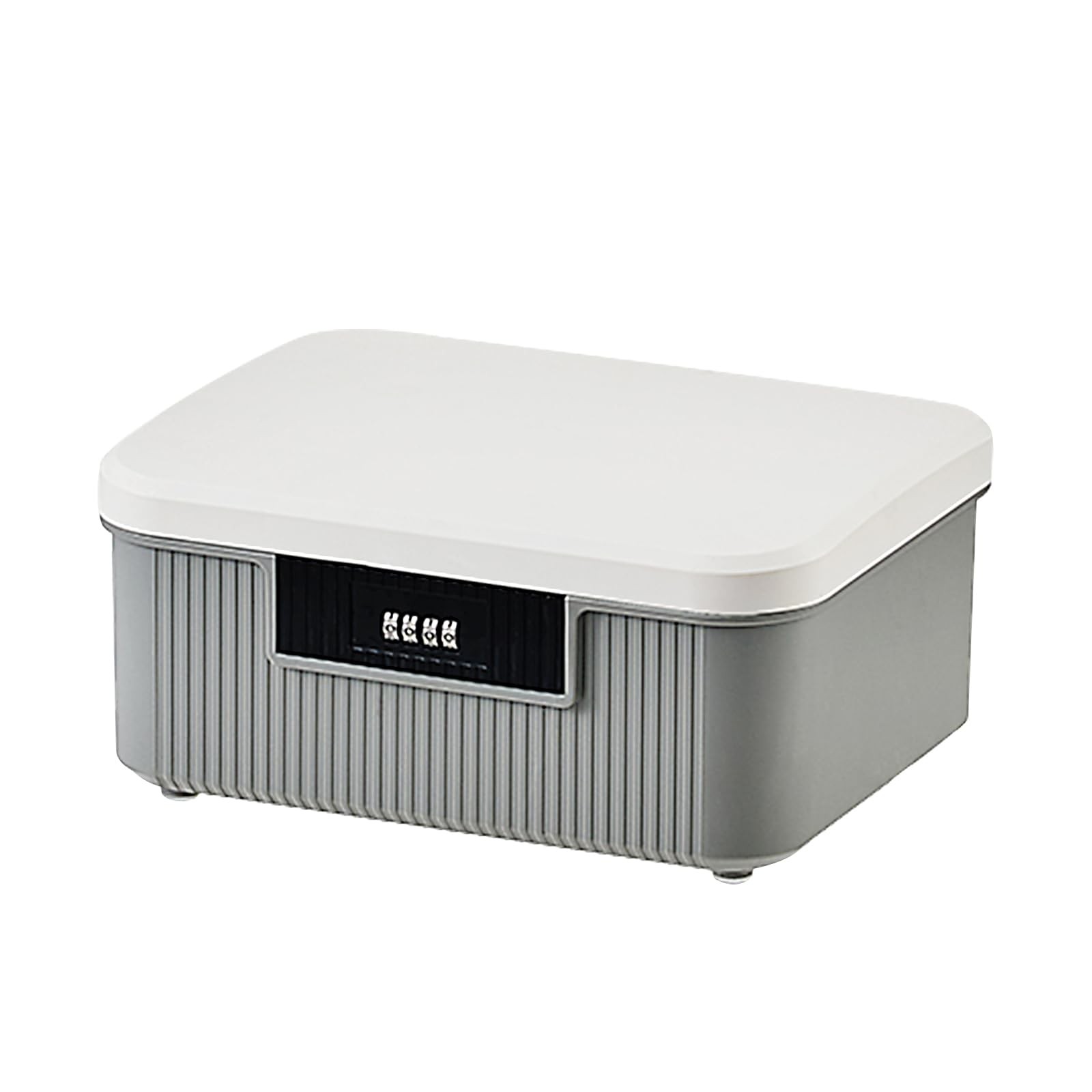 Begino Lockable Storage Container Bin, 2.3 Gallon Capacity Gallon, Gray