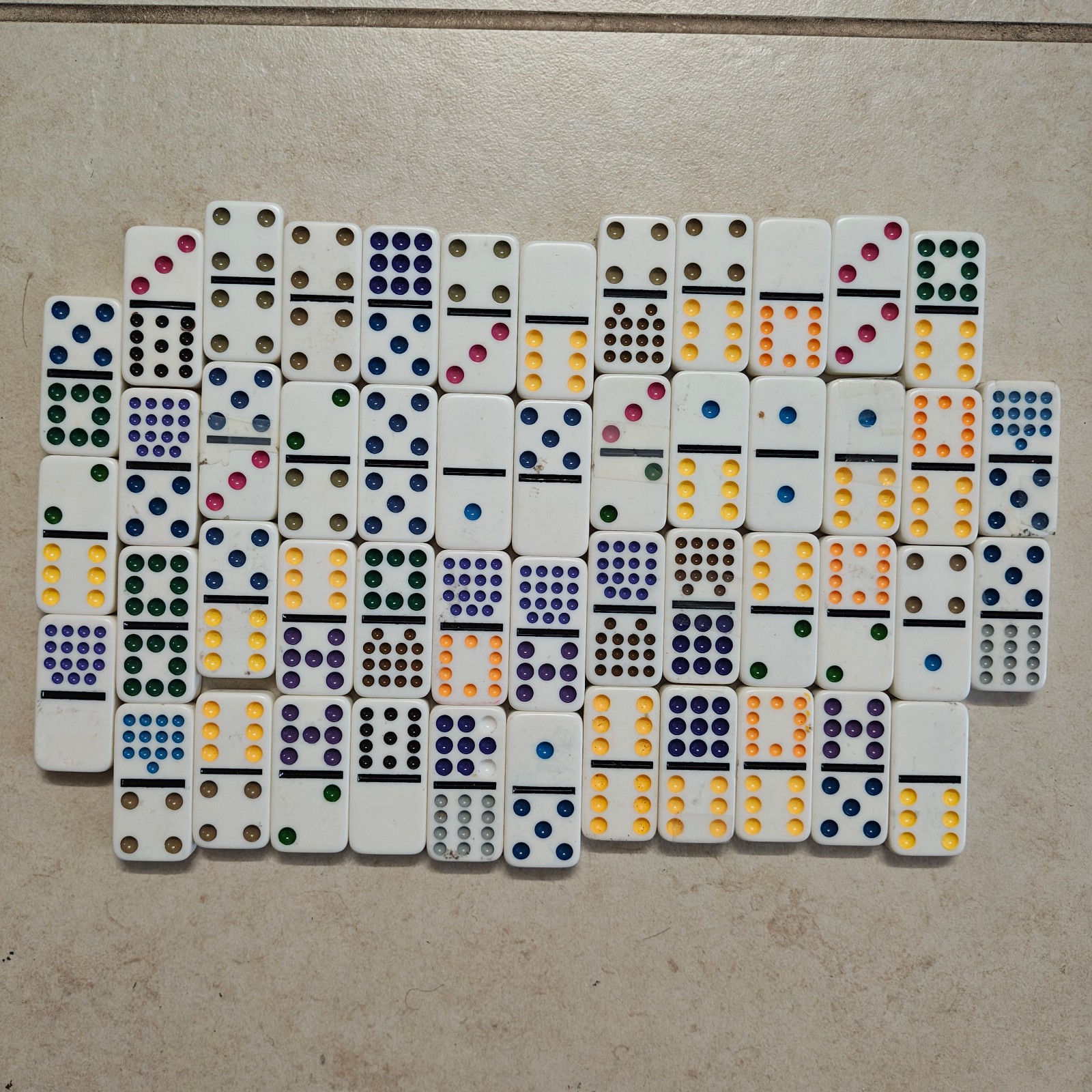 Replacement Dominoes - Bone/White Double 15 - PICK & CHOOSE! #3044