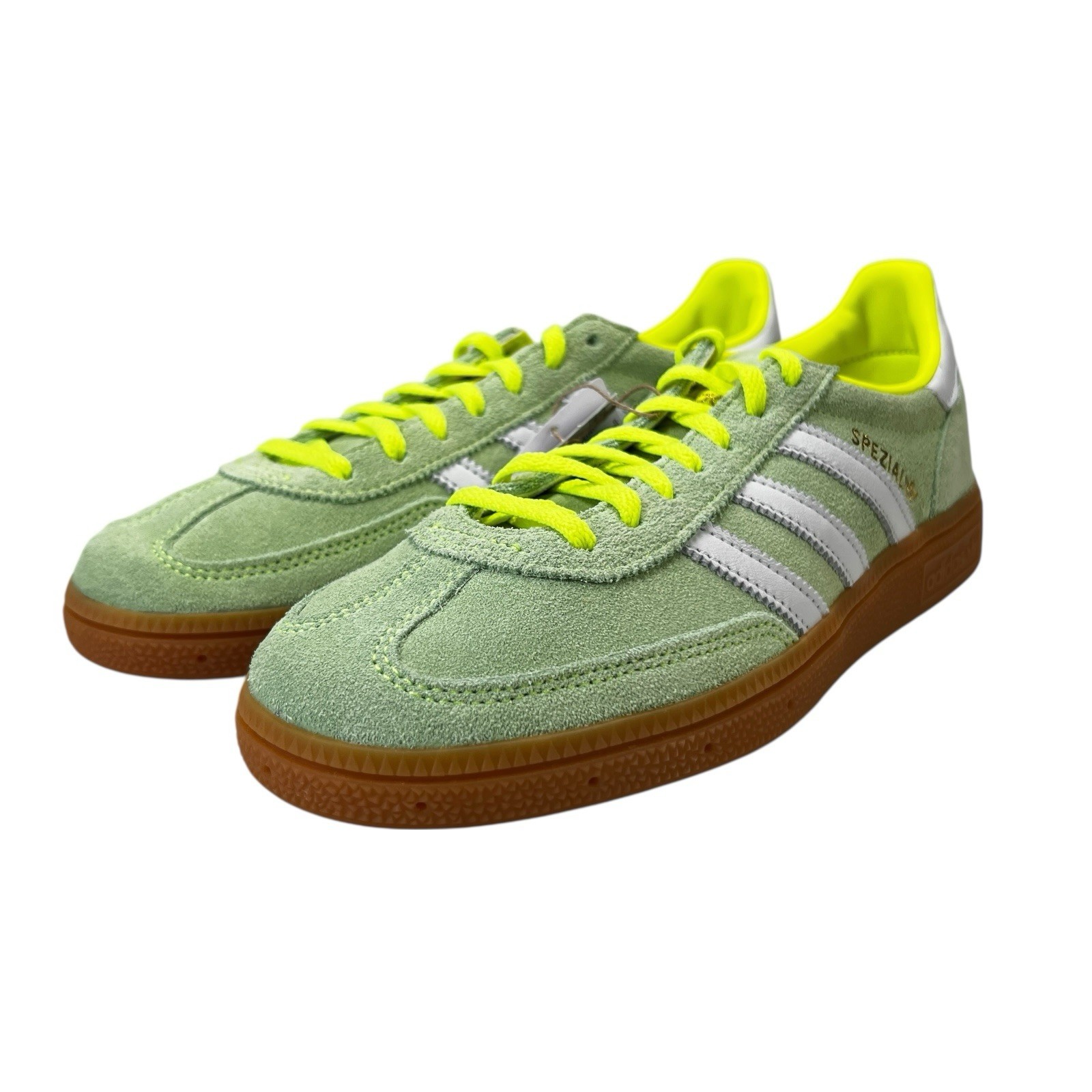 Adidas Handball Spezial Solar Yellow White Gold Shoes JI2655 Women's Sz 6.5 - 11