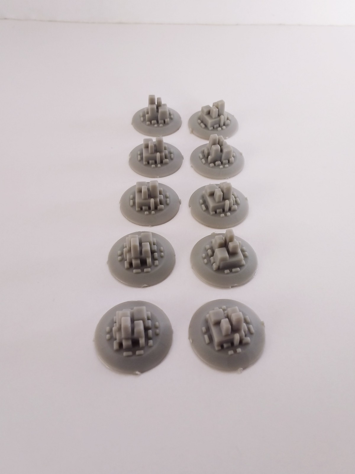 Milton Bradley Fortress America Replacement Parts 10 USA City Markers 1986